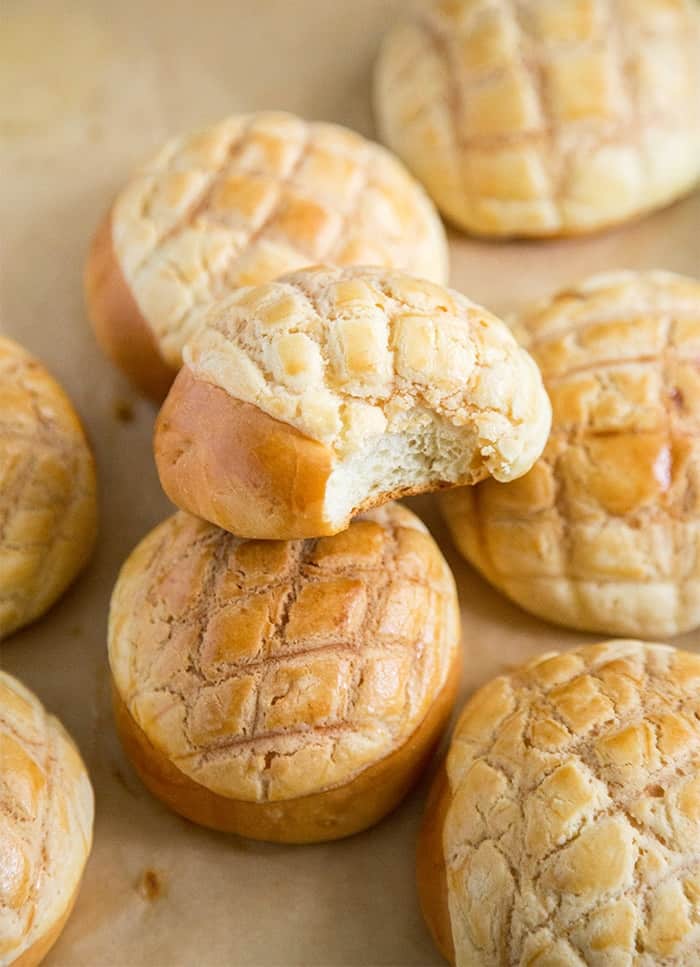 Japanese Melon Pan- The Little Epicurean