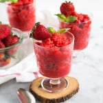 Strawberry Basil Granita | the little epicurean