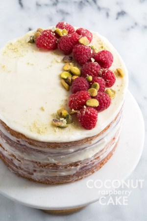 Coconut Raspberry Cake | the little epicurean