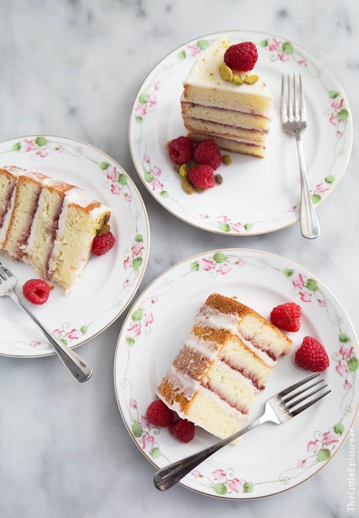 Coconut Raspberry Cake | the little epicurean