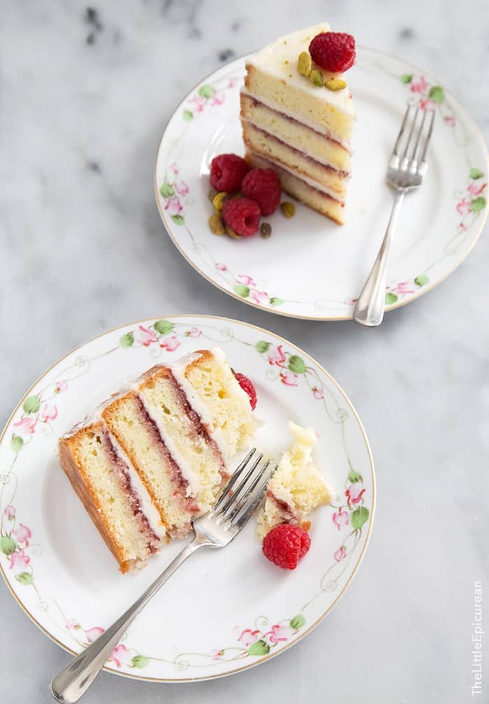 Coconut Raspberry Cake | the little epicurean