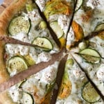 Ricotta Squash Blossom Pizza | the little epicurean
