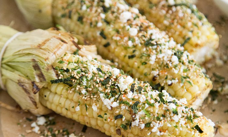 Roasted Corn with miso butter | the little epicurean