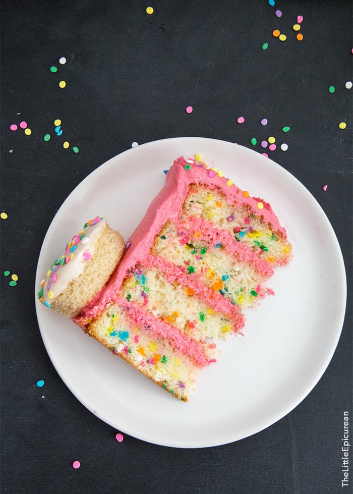 Funfetti "Coffee & Doughnuts" Cake | the little epicurean