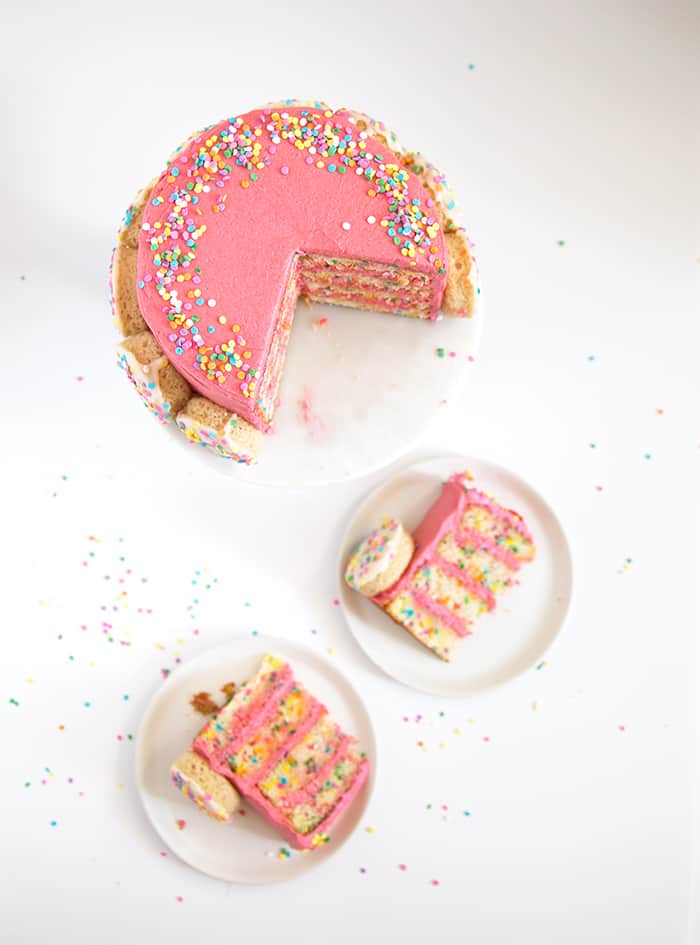 Funfetti "Coffee & Doughnuts" Cake | the little epicurean