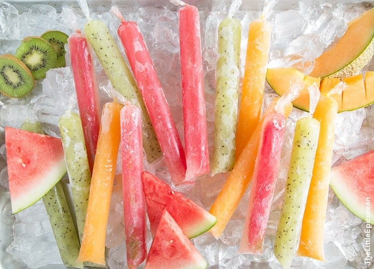 Cantaloupe Rum Pops | the little epicurean