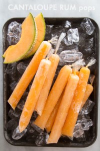 Cantaloupe Rum Pops | the little epicurean