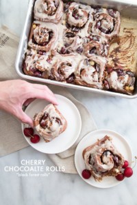 Cherry Chocolate Rolls | the little epicurean