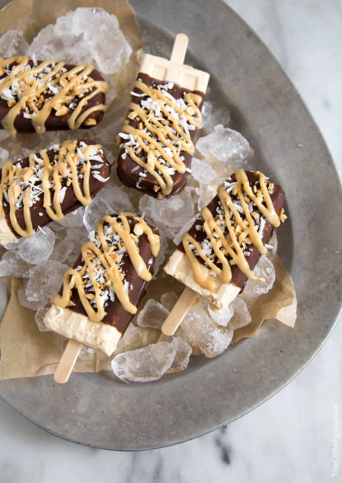 Coconut Peanut Butter Popsicles | the little epicurean