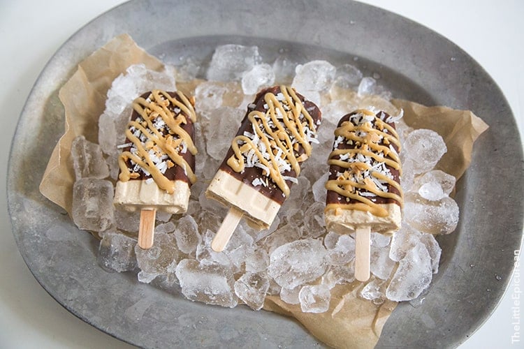 Coconut Peanut Butter Popsicles | the little epicurean