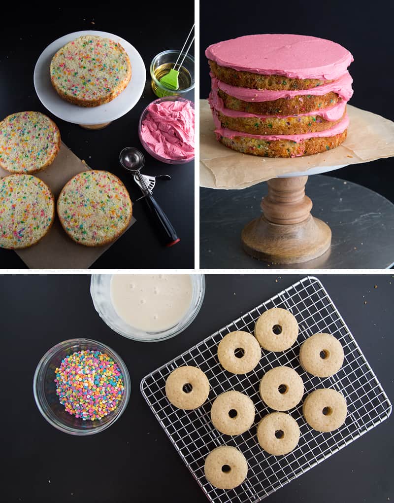 Funfetti "Coffee & Doughnuts" Cake | the little epicurean