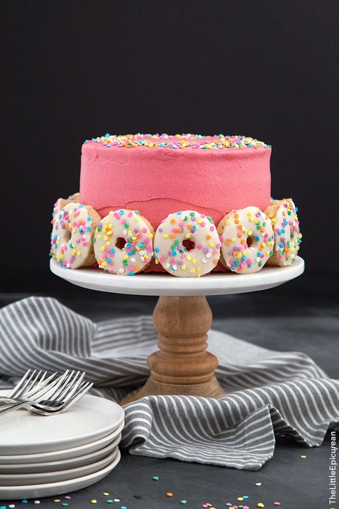 Funfetti "Coffee & Doughnuts" Cake | the little epicurean