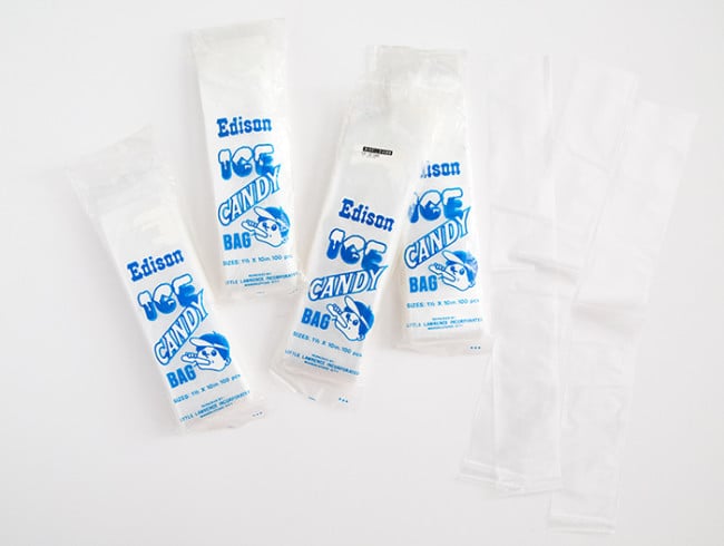 special ice candy bags for cocktail popsicles