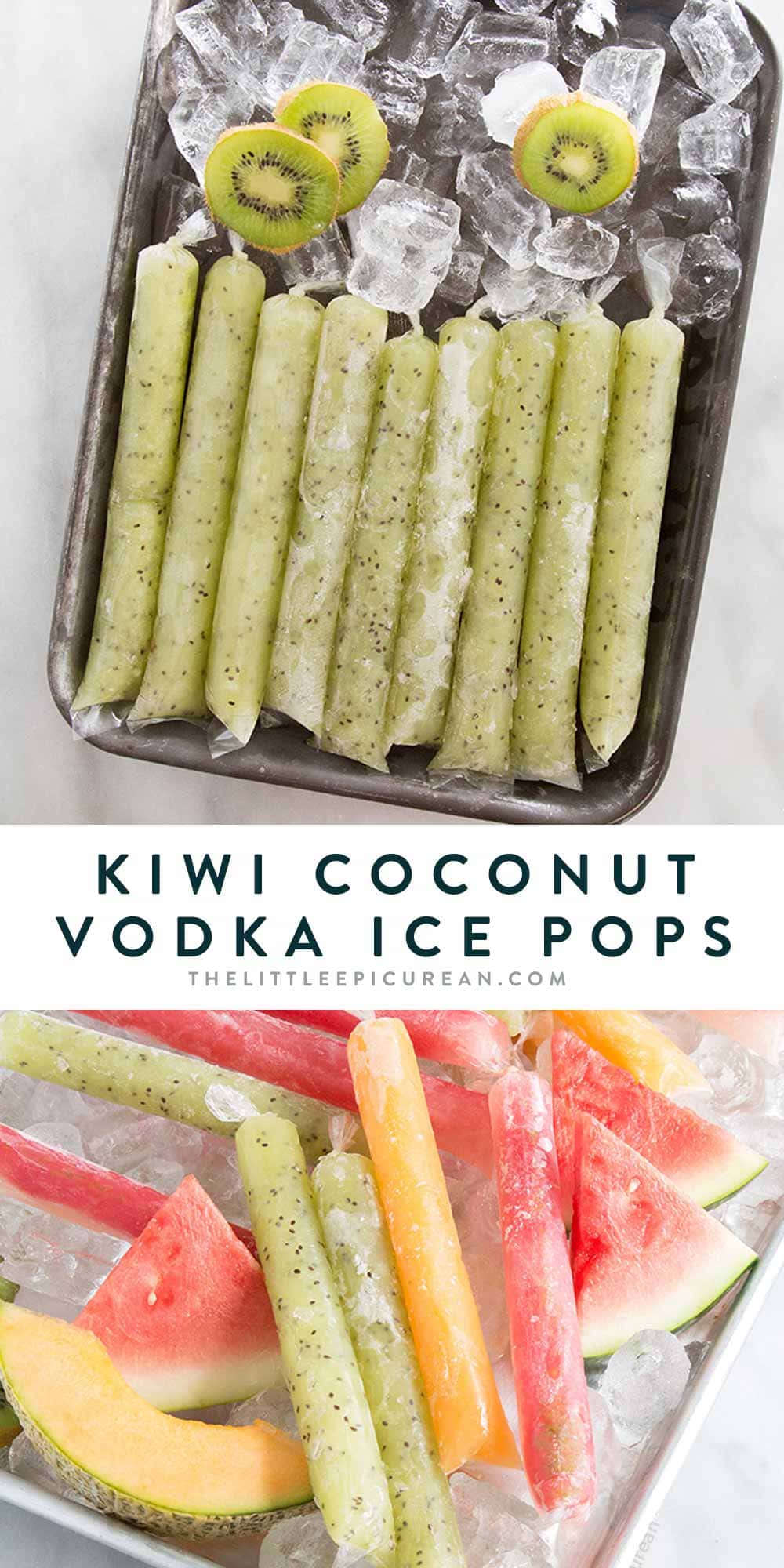 Kiwi Coconut Vodka Pops