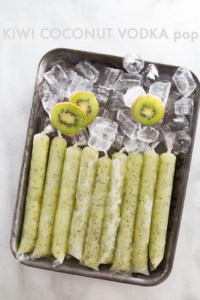 Kiwi Coconut Vodka Pops | the little epicurean