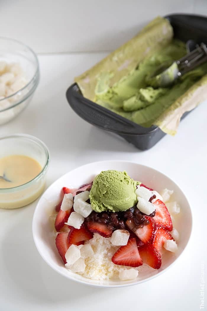 Matcha Ice Cream Shaved Ice | the little epicurean