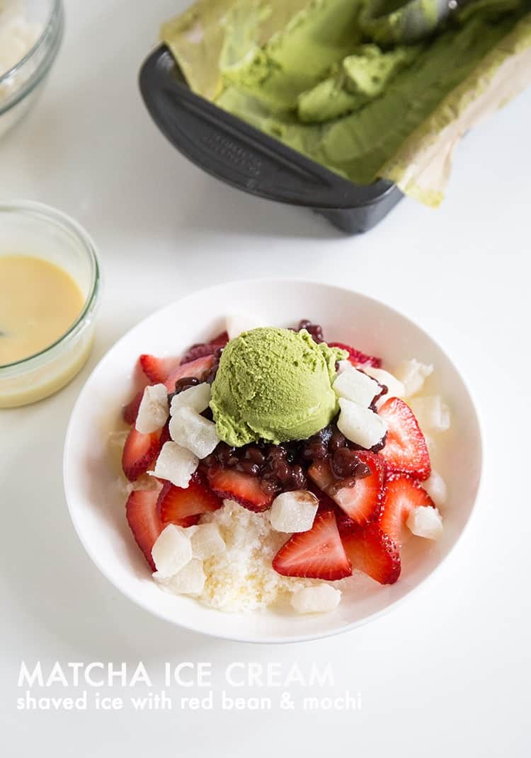 Matcha Ice Cream Shaved Ice | the little epicurean