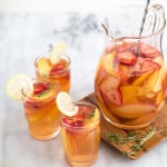 Strawberry Peach Sangria | the little epicurean