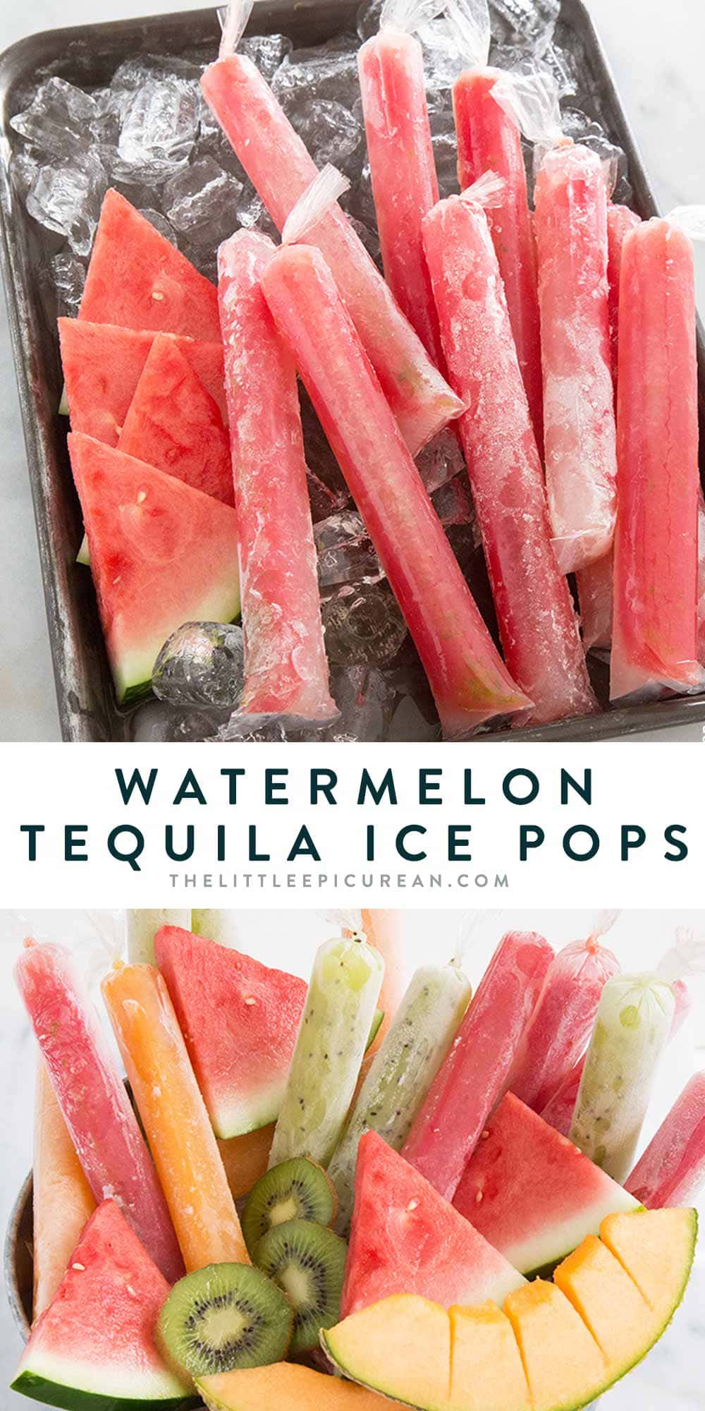 watermelon tequila ice pops