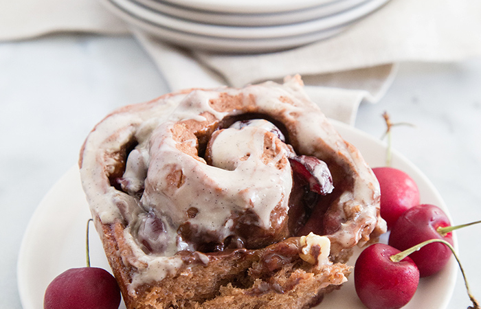 Cherry Chocolate Rolls | the little epicurean