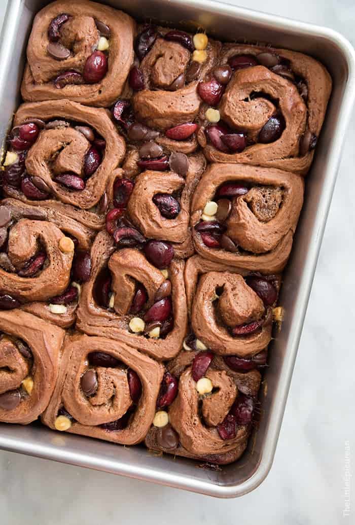 Cherry Chocolate Rolls | the little epicurean