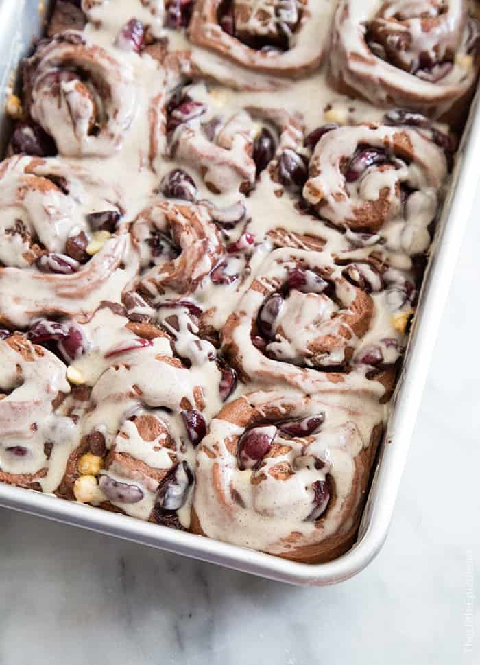 Cherry Chocolate Rolls | the little epicurean