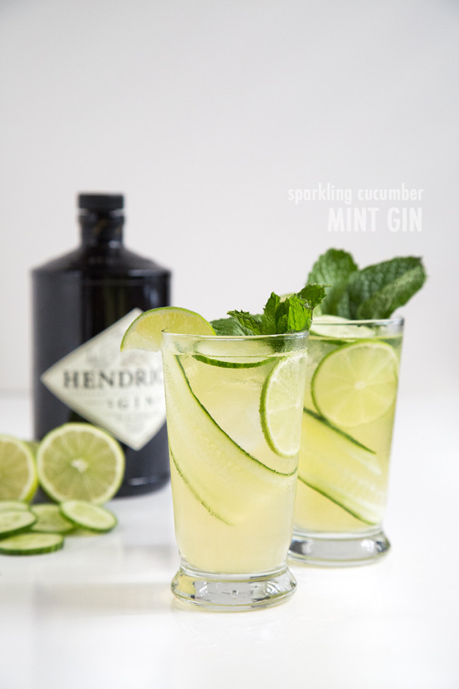 Sparkling Cucumber Mint Gin-The Little Epicurean