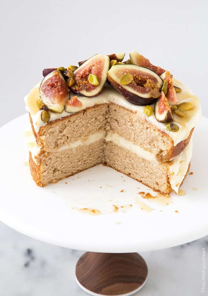 Honey Earl Grey Fig Cake- The Little Epicurean