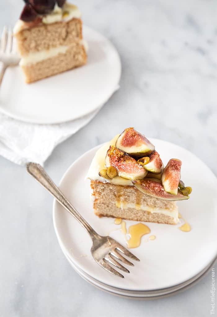 Honey Earl Grey Fig Cake | the little epicurean