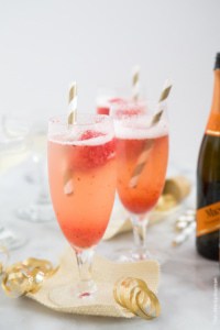 Strawberry Sorbet Bellini | the little epicurean