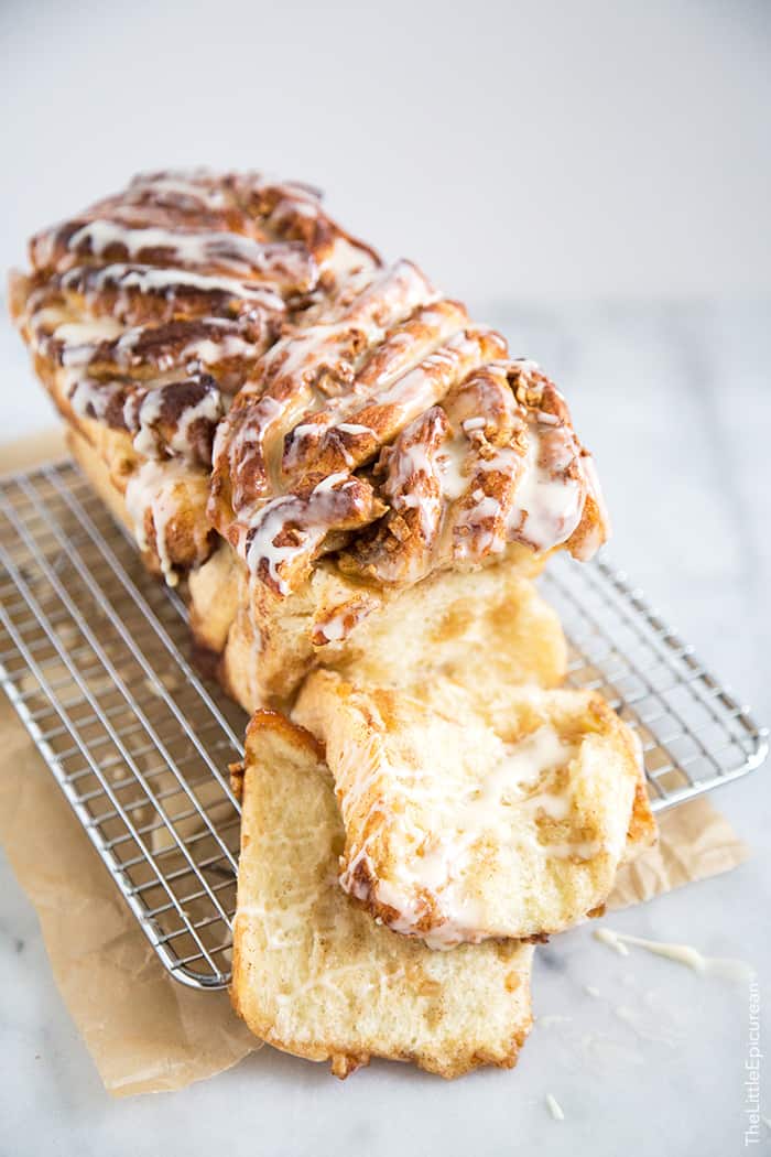 Apple Cinnamon Pull Apart Bread | the little epicurean