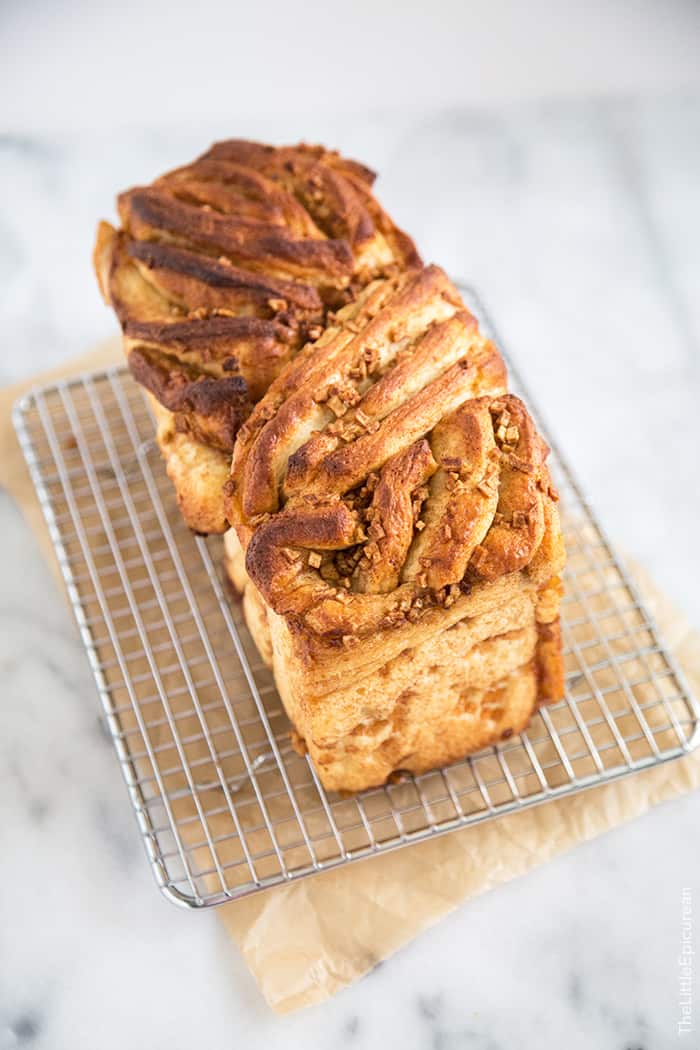 Apple Cinnamon Pull Apart Bread | the little epicurean