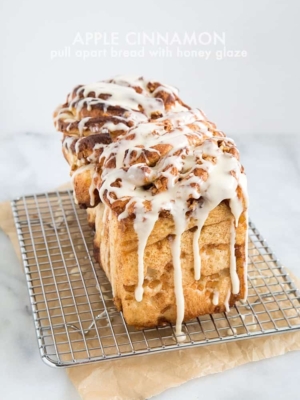 Apple Cinnamon Pull Apart Bread | the little epicurean