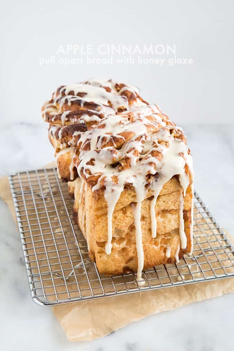 Apple Cinnamon Pull Apart Bread | the little epicurean