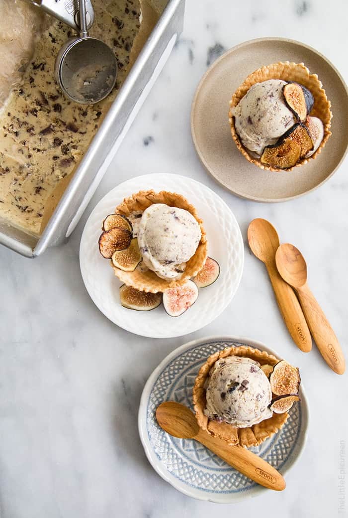 Caramelized Fig and Chocolate Chunk Ice Cream