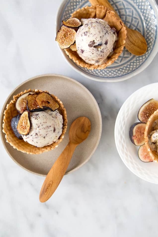 Caramelized Fig and Chocolate Chunk Ice Cream
