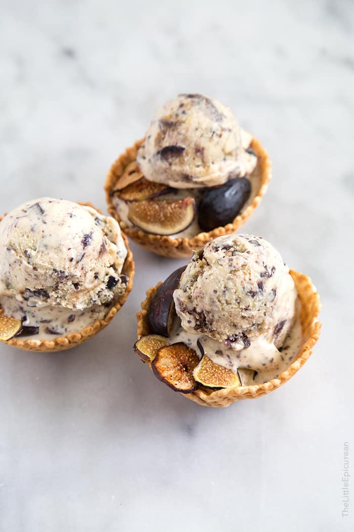 Caramelized Fig and Chocolate Chunk Ice Cream