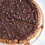 Chocolate Peanut Butter Oat Tart | the little epicurean