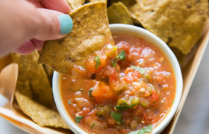 Roasted Tomato Salsa| the little epicurean