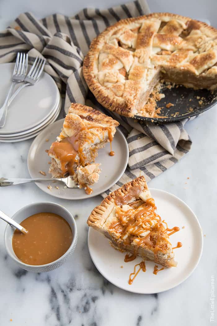 Salted Caramel Apple Pie | the little epicurean