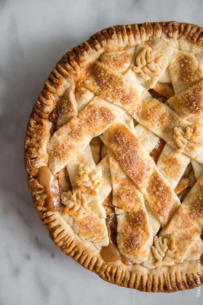 Salted Caramel Apple Pie | the little epicurean