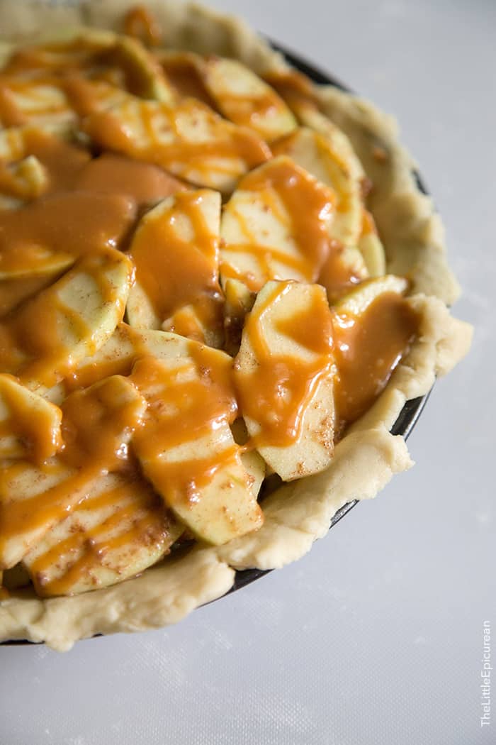Salted Caramel Apple Pie | the little epicurean