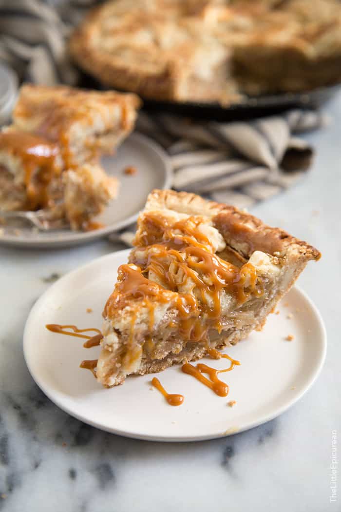 Salted Caramel Apple Pie | the little epicurean