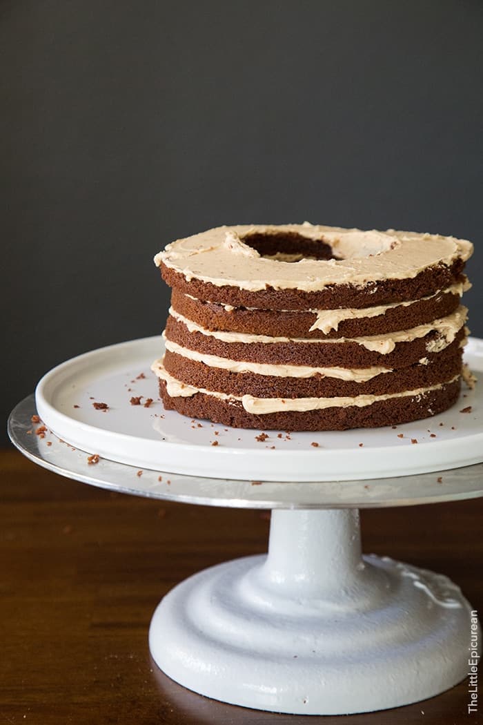 Chocolate Peanut Butter Surprise Cake 