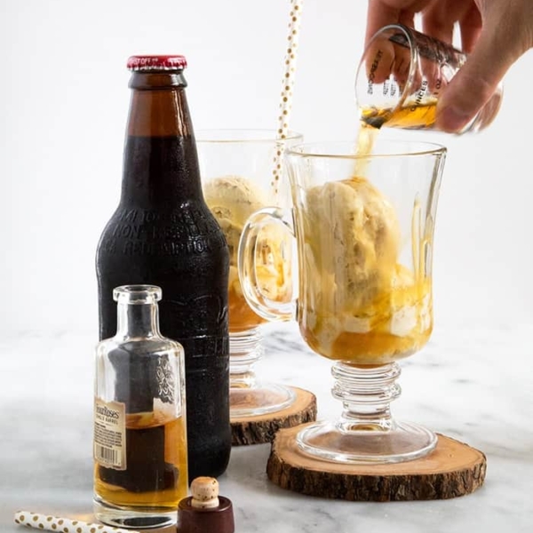 Boozy Maple Ice Cream Root Beer Floats