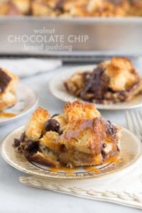 Walnut Chocolate Chip Bread Pudding