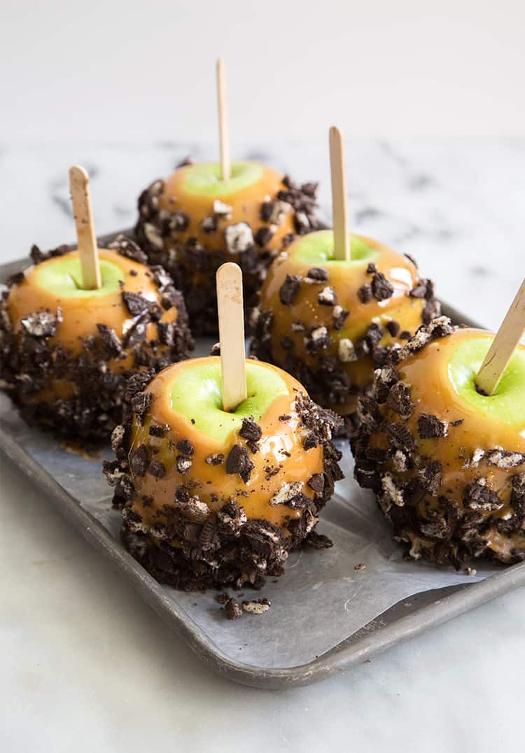 OREO Caramel Dipped Apples