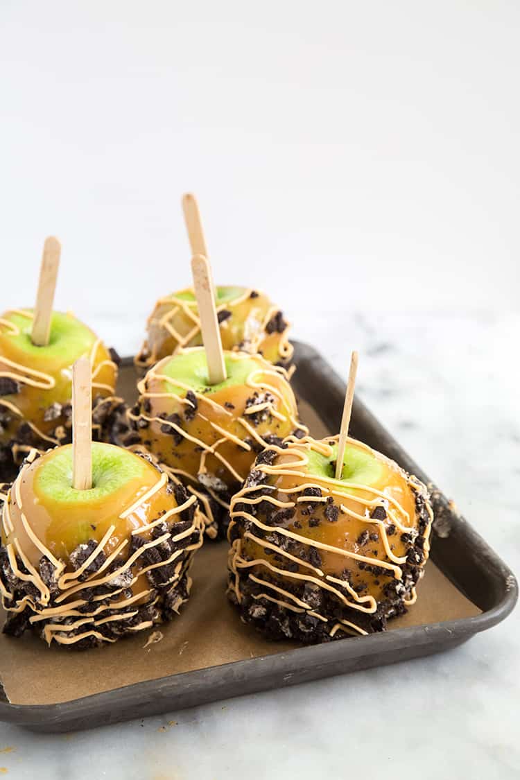 OREO Caramel Dipped Apples