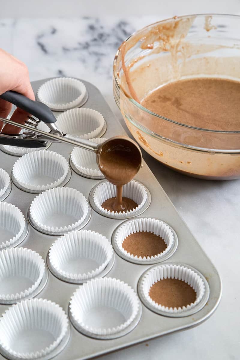 Mini Chocolate Cupcakes-The Little Epicurean