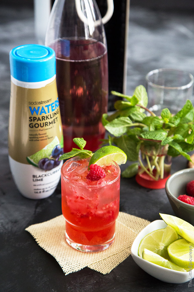 Sparkling Blackcurrant Raspberry MocktailThe Little Epicurean